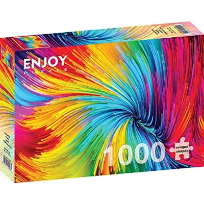 Afbeelding van ENJOY Puzzle Puzzel met 1000 stukjes kleurrijke schilderswirl