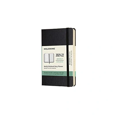 Afbeelding van Moleskine 18 Maanden Agenda 2021/22 Wekelijks Pocket Hardcover Zwart