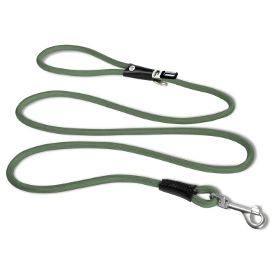 Afbeelding van Curli Stretch Comfort Leash Mosgroen Hondenriem 180x1.0 cm Rond Nylon Ø 10 Mm
