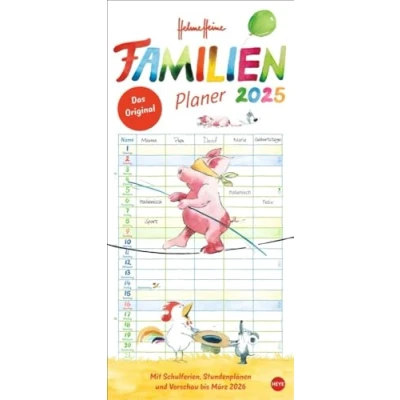 Afbeelding van Familienotitiekalender Comello (the Original, Helme Heine) 2025