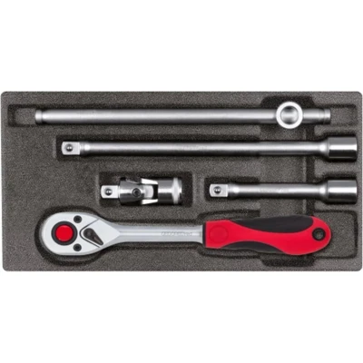 Afbeelding van Gedore red Dopsleutelset 1/2 Inch 1/3 CT module Zilver 5 delig