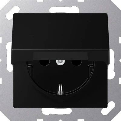 Afbeelding van Jung A Range Wandstopcontact (WCD schakelmateriaal) A1520BFKLSWM E2VWY