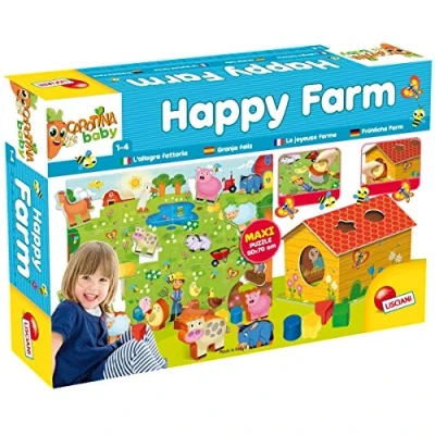 Afbeelding van Lisciani Spelen 1e leeftijd Carotina Baby Happy Farm educatief spel voor kinderen vanaf 1 jaar 72248