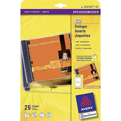Afbeelding van Avery C32250 25 CD printeretiket