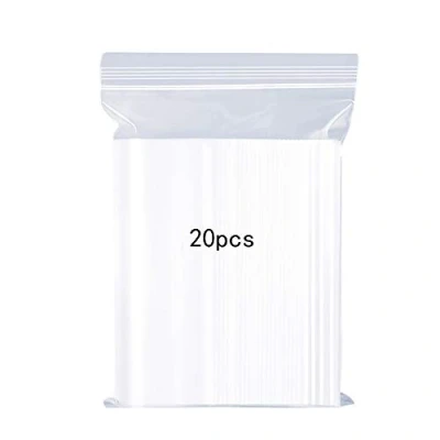 Afbeelding van Hersluitbare transparante plastic zakken, verzegelde zak, opbergtas, zak met sluiting, geschikt voor knutselbenodigdheden, opslag van kleding enz. 30 x 40 cm, 20 stuks
