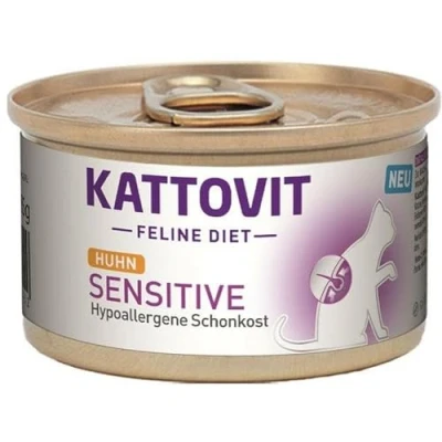 Afbeelding van 24x85g Sensitive Kip Kattovit Kattenvoer