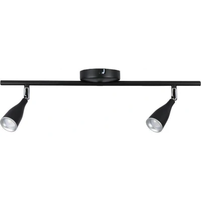 Afbeelding van V TAC VT 810 B Zwarte LED plafondlamp met 2 spots IP20 9W 720 Lumen 3000K