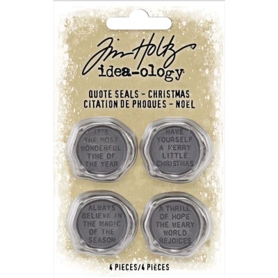 Afbeelding van Idea ology Tim Holtz Christmas Quote Seals (TH94202)
