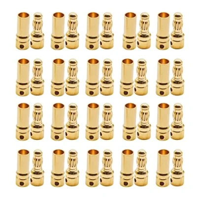 Afbeelding van FLY RC 20 Paar Verguld 3.5 mm Mannelijke Vrouwelijke Banaan Plug Bal Connector voor ESC Motor Lipo Batterij