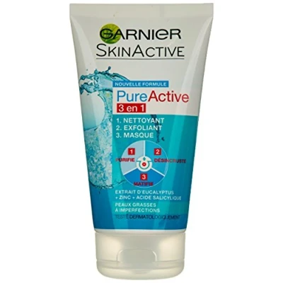Afbeelding van GARNIER Pure Active 3 In 1 Cleanser Exfoli�rend Masker 150 ml