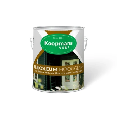 Afbeelding van Koopmans Perkoleum Hoogglans Dekkend Ready Mixed 2,5 ltr 240 antiekbruin Buitengevel &amp; Tuin