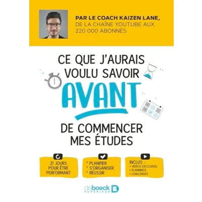 Afbeelding van Ce que j&#039;aurais voulu savoir avant de commencer mes etudes