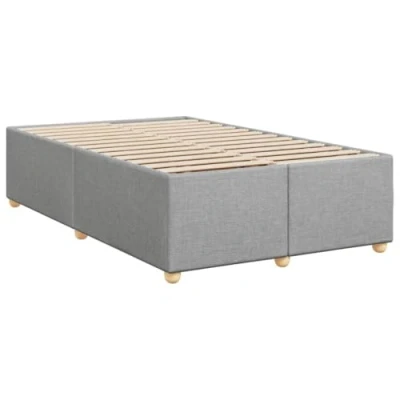 Image de vidaXL Cadre de lit sans matelas gris clair 120x200 cm tissu