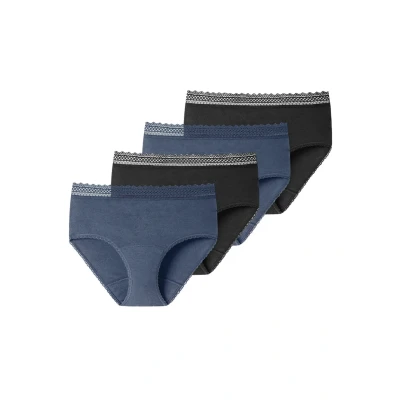Afbeelding van Schiesser 4ER PACK Secret CARE Menstruatieondergoed Schwarz flieder, Dames, Maat: 34, flieder