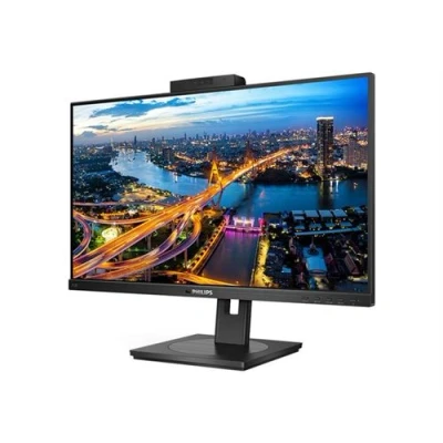 Image de Philips 243B1JH Moniteur d&#039;accueil FHD USB C 24&quot;, webcam, réglable en hauteur (1920 x 1080, 75 Hz, HDMI, DisplayPort, C, RJ45, hub USB) Noir