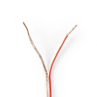 Afbeelding van Luidsprekerkabel op rol 15 meter (0.75 mm², Transparant)