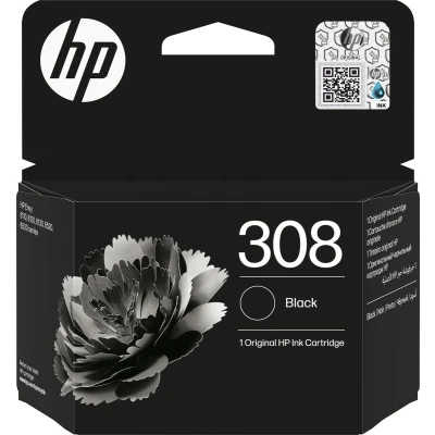 Afbeelding van HP 308 originele zwarte inktcartridge EU
