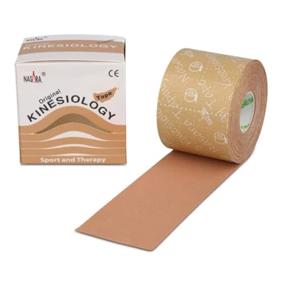 Afbeelding van Nasara Originele kinesiotape voor sport en geneeskunde, rol 5 cm x m, beige