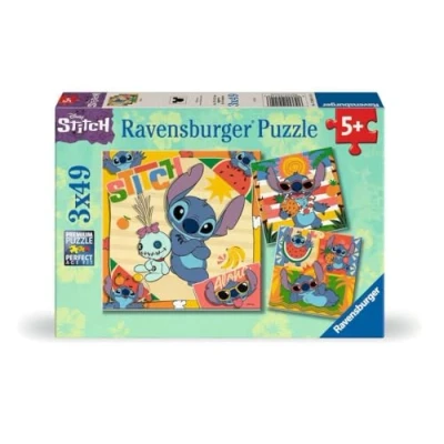 Image de Puzzles 3 x 49 pièces Ravensburger Aloha Disney Stitch