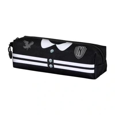 Afbeelding van Wednesday Varsity FAN 2.0 vierkante pennenetui, zwart, één maat, vierkant etui Varsity, zwart.,