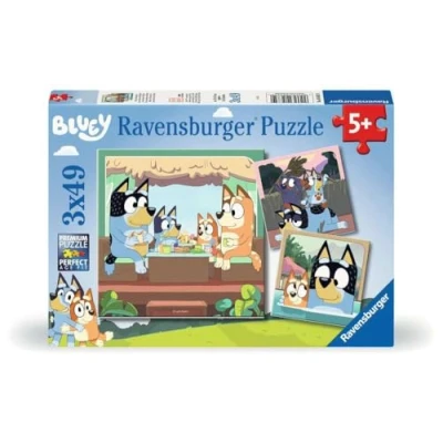 Image de Puzzles 3x49 pièces Ravensburger Les aventures de Bluey