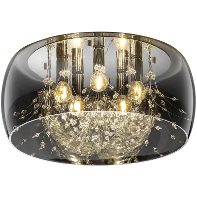 Afbeelding van Plafondlamp Crystel van glas, chroom, Ø 50 cm