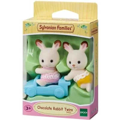 Image de Figurines Sylvanian Families Les jumeaux lapin chocolat