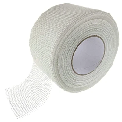 Afbeelding van Lumonic 90 m afdichtingstape voor droogbouw en gipsplaat, zelfklevend, geweven band, 100 mm breed van glasvezel, draadband f