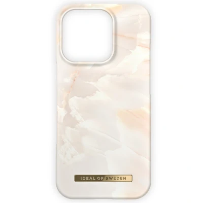 Afbeelding van iDeal of Sweden Fashion Backcover voor de Apple iPhone 16 Pro Rose Pearl Marble