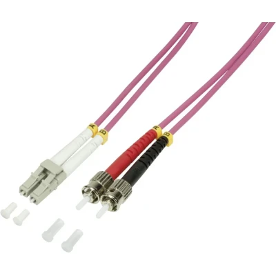 Afbeelding van LogiLink FP4LT05 Glasvezel Optische vezel Aansluitkabel 50/125 µ Multimode OM4 5.00 m