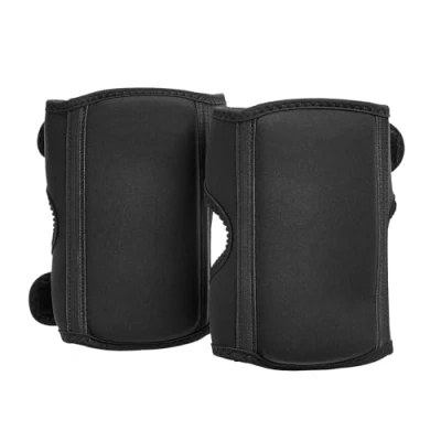 Afbeelding van AmazonCommercial Kniebeschermers over/onderbroek, 21,6 cm, zwart, 1 paar