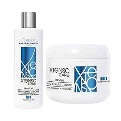 Afbeelding van L&#039;Oreal Professional X tenso Care Straight Shampoo 230 ml &amp; Masker 200 Combo Pack