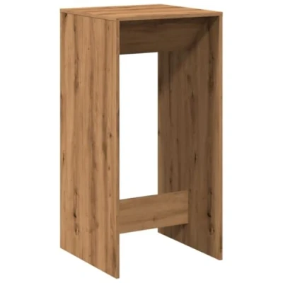 Image de vidaXL Table de bar chêne artisanal 51x50x103,5 cm bois d&#039;ingénierie854426