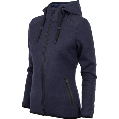 Afbeelding van TCA Dames Revolution Technische Hoodie met Ritszakken Donkerblauw, S