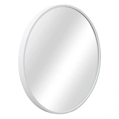 Afbeelding van Spiegel Modugno hangend rond Ø60cm wit