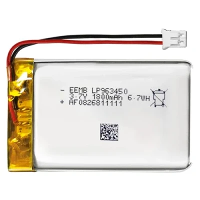 Afbeelding van EEMB Lithium polymeer batterij 3,7 V 1800 mAh 963450 oplaadbare lipo met JST connector controleer de polariteit van apparatuur en voor aankoop