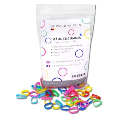 Afbeelding van Waldhausen Elastiekjes Zak Paardenverzorging Ø15x3 mm 30 g Multi Color