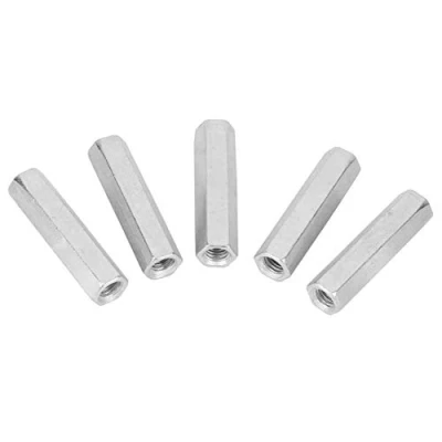 Afbeelding van 5 stuks zeskantmoer lange zink schroeven verbindingsstang schroefmoer wartelmoer M8x50