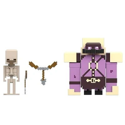 Afbeelding van Minecraft Legends Pigmadillo VS Skeleton speelfiguren 8 cm