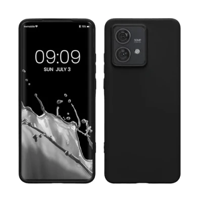 Afbeelding van kwmobile telefoonhoesje geschikt voor Motorola Edge 40 Neo Hoesje smartphone Back cover in mat zwart
