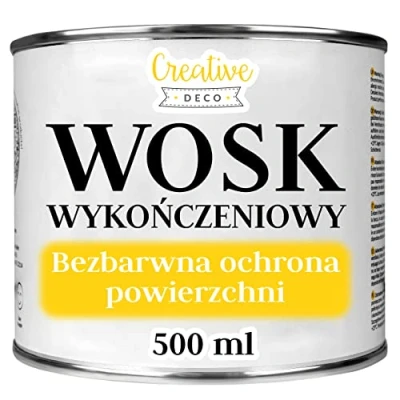 Afbeelding van Creative Deco 500 ml Wax Meubelwas Transparant Bescherming van het Oppervlak