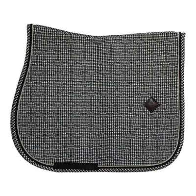 Image de Kentucky Tapis de Selle Pied Poule Dressage Noir Full
