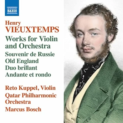 Afbeelding van Reto Kuppel, Qatar Philharmonic Orchestra, Marcus Bosch Vieuxtemps: Works For Violin And Orchestra (CD)