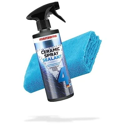 Afbeelding van Menzerna keramische afdichtingsset Ceramic Spray Sealant Protection 500 ml + microvezel polijstdoek 550 g/m² Spuitwas voor optimale afdichting van lak
