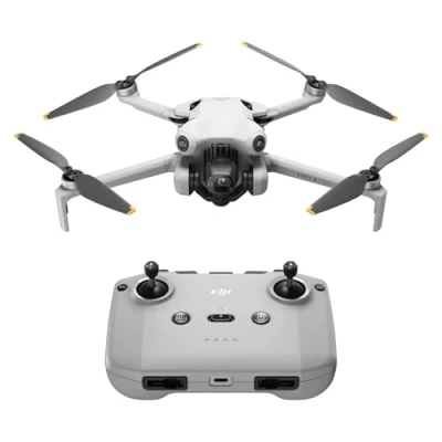 Image de DJI Mini 4 Pro (DJI RC N2), Drone Pliable avec Caméra HDR 4K pour Adultes, Moins de 0,549 lb/249 g, Temps Vol 34 min, Distance Transmission Vidéo max. 20 km, Klasse C0