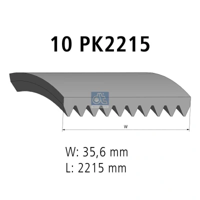 Afbeelding van Poly V riem DT 1.21865