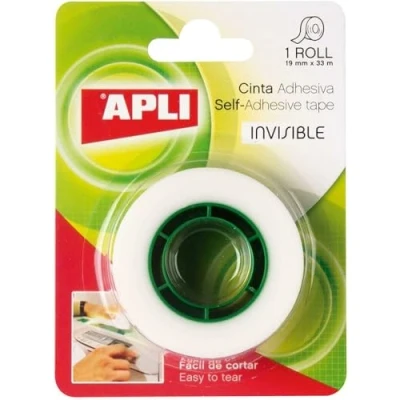 Afbeelding van Plakband Apli Transparant 10 Onderdelen 19 x 33 mm