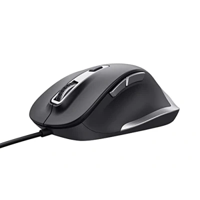 Image de Souris filaire Trust Fyda Comfort pour droitiers Noir