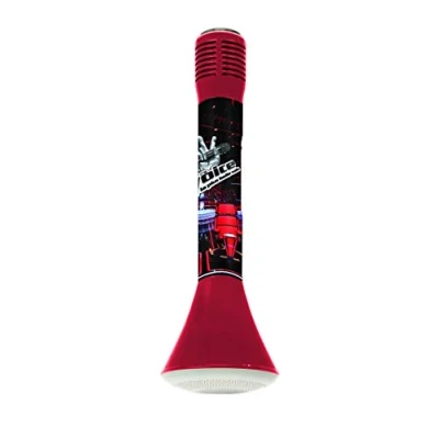 Afbeelding van Lexibook, The Voice, Bluetooth® micro Star Karaoke met spraakwisselfunctie, microfoon om te zingen, 3 W verlichte luidspreker, SD poort, rood/zwart, MIC210TV