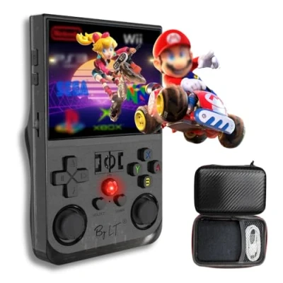 Afbeelding van Game Boys Retro draagbare console + 18.000 onmisbare games display met hoge resolutie Full HD, 128 GB uitbreidbaar geheugen, wifi, multiplayer 4 Rear Triggers R1/L1 R2/L2 jack luidspreker